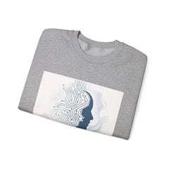 Evolution Tech Crewneck Sweatshirt — "Empowered by Evolution" Graphic