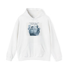 Hoodie - Embracing the Future Vintage Tech Illustration Hoodie