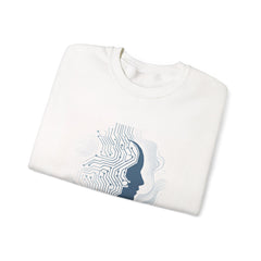 Evolution Tech Crewneck Sweatshirt — "Empowered by Evolution" Graphic