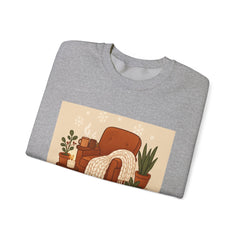 Home Is My Happy Place Crewneck Sweatshirt — Cozy Living Room Comfort