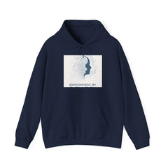 Empowered By Mindfulness Hoodie — Abstract Brain Silhouette Mental Health Awareness Sweatshirt
