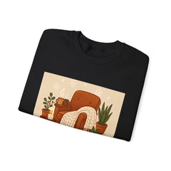 Home Is My Happy Place Crewneck Sweatshirt — Cozy Living Room Comfort