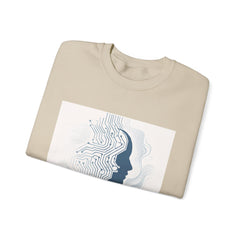 Evolution Tech Crewneck Sweatshirt — "Empowered by Evolution" Graphic