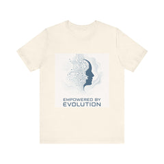 Empowered by Evolution Tee — Futuristic Tech AI Graphic T-Shirt