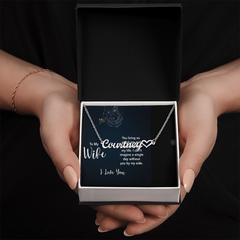 To My Wife Signature Necklace.