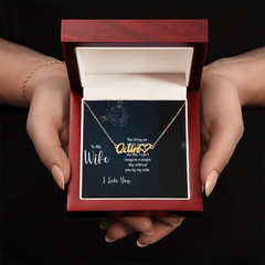 To My Wife Signature Necklace.